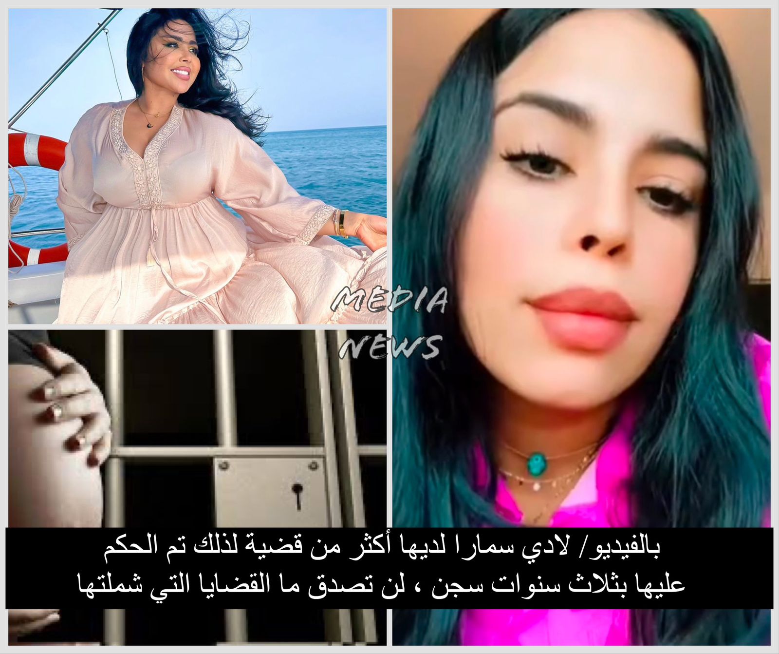 بالفيديو/ لادي سمارا لديها أكثر من قضية لذلك تم الحكم عليها بثلاث سنوات سجن ، لن تصدق ما القضايا التي شملتها